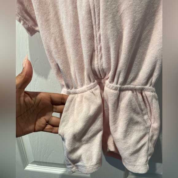 Baby GAP Pink Terry Romper with Unicorn Hood 18-24 months - Picture 4 of 7
